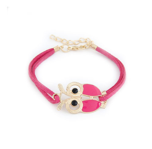 Wholsale Fashionable Alloy Anchor Leather Bracelet