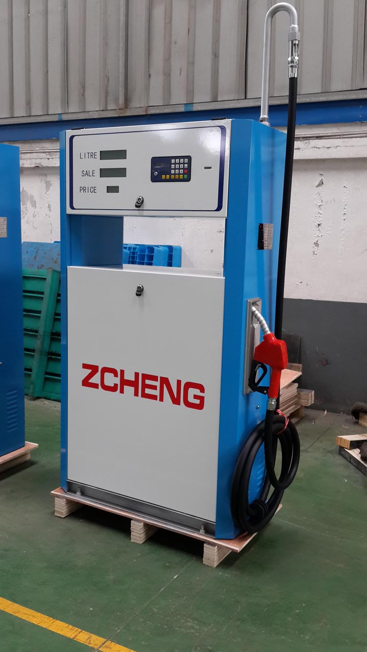 Zcheng Petrol Station Fuel Dispenser Win Series Single Nozzle with High Pipe