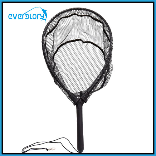 Rubber Coating Nylon Net Fly Fishing Net Landing Net Fly Tackle