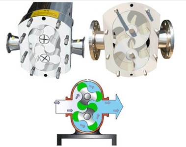 Horizontal Positive Displacement Rotary Lobe Pump, Chocolate Pump, Sugar Transfer Pump