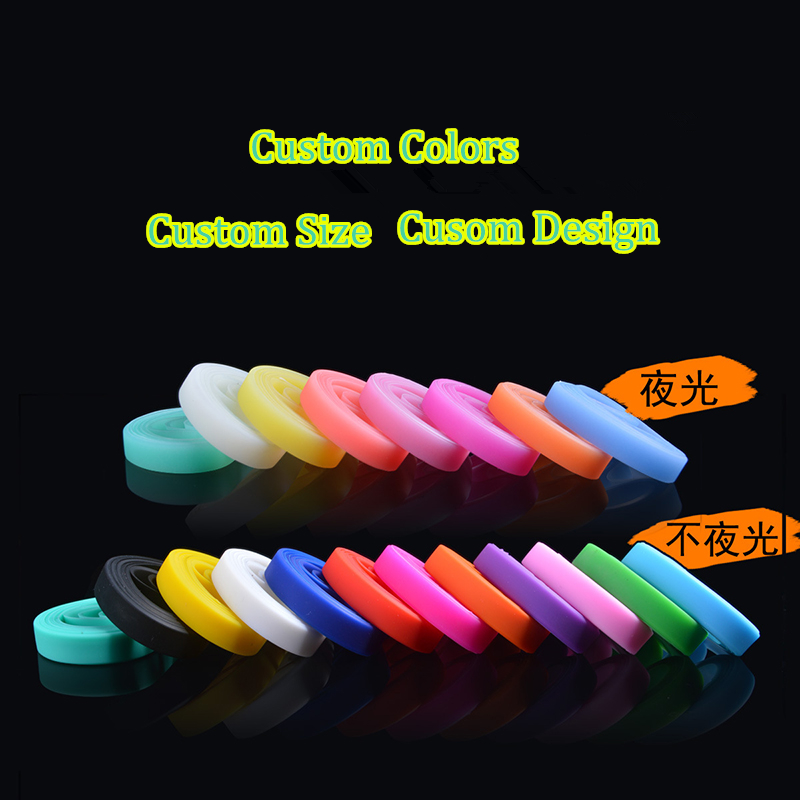 2015 Eco-Friendly Silicone Wristbands Glow in Dark Slicone Bracelet