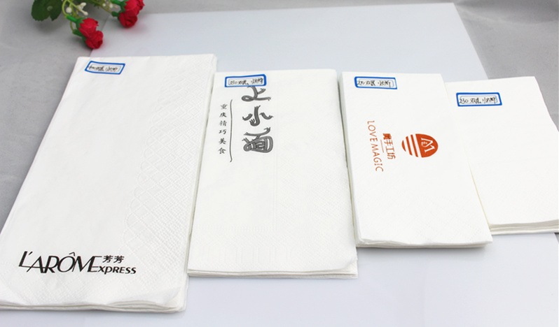 Hot Selling Custom Logo Printed Eco-Friendly Paper Napkins