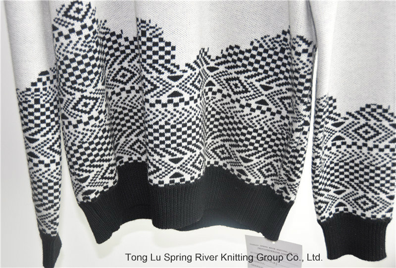 Long Sleeve Patterned Knitted Men Sweaters