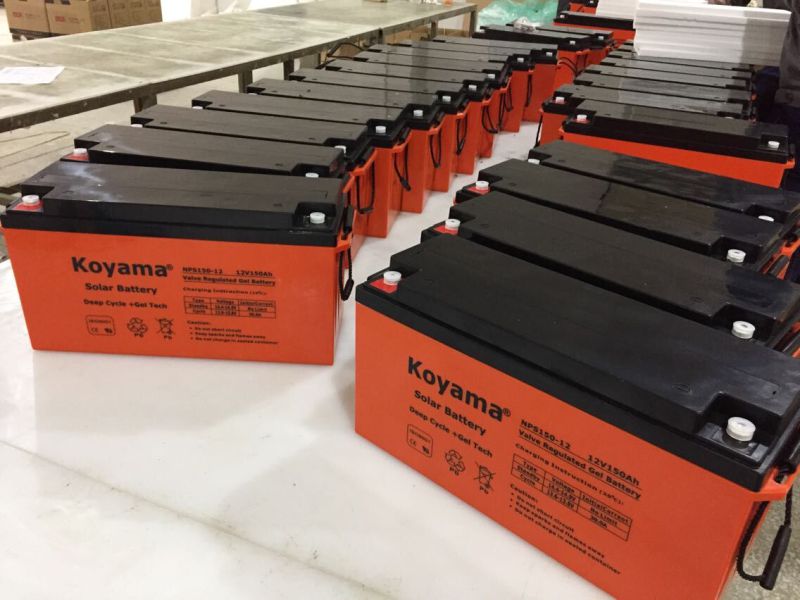 Deep Cycle Solar UPS Battery 12V100ah VRLA Battery Emergency Battery