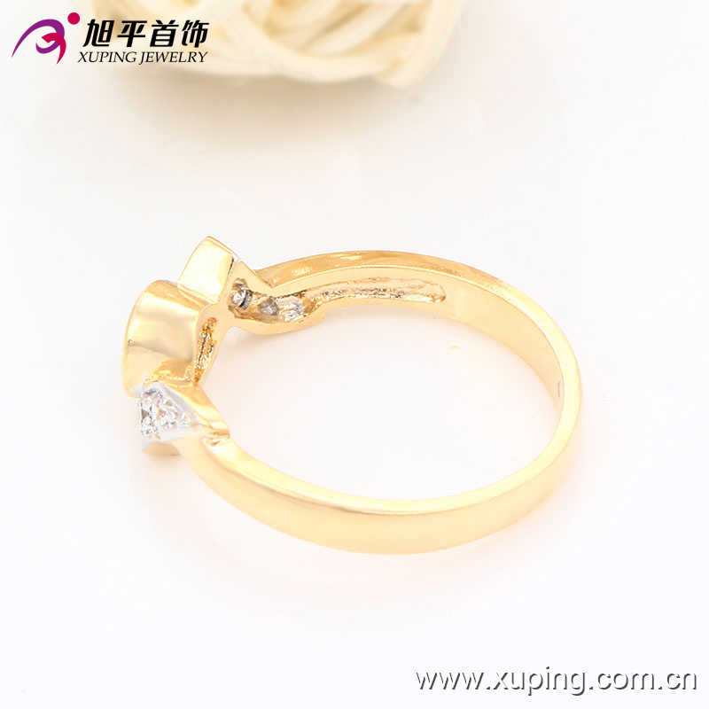 Fashion Elegant Two - Stone Color Women Jewelry Finger Ring with Big Zircon -13582