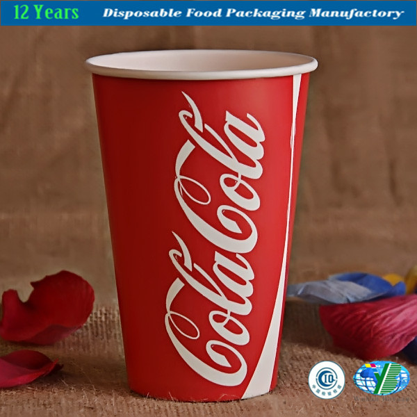 Single Wall Paper Cup for Cold Drinking