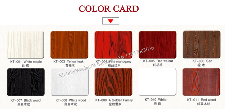 Entry Door Type and Interior Position 4mm Melamine HDF Door with Frame