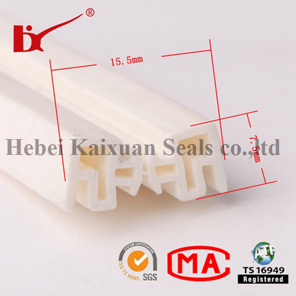 Various Shapes Heat Resistant Extrusion Silicone Rubber Strips