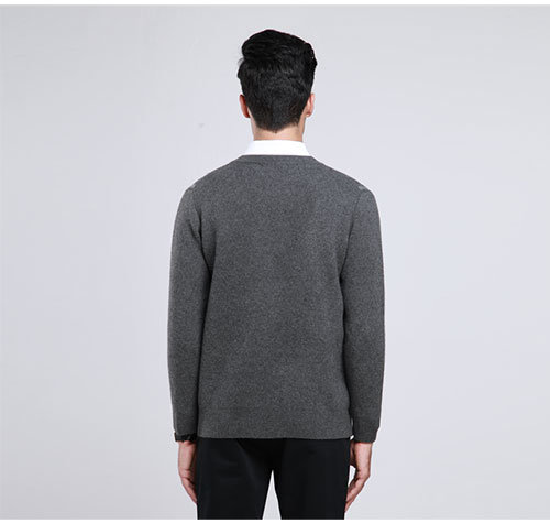 Yak Wool/Cashmere V Neck Pullover Long Sleeve Sweater/Clothing/Garment/Knitwear