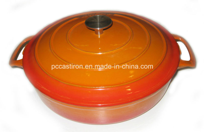 Square Enamel Cast Iron Cocotte Casserole China Factory Size