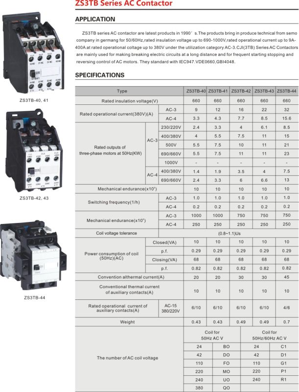 3 Pole 40A Cj20 AC Magnetic Contactor