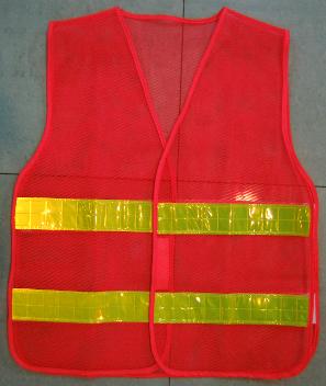 Polyester Safety Vest with Reflective Strip