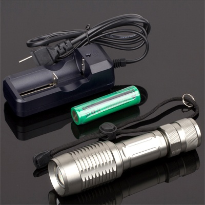 CREE Bulb Police Flashlight with Ce, RoHS, MSDS, ISO, SGS