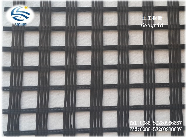 High Quality Warp Knitting Polyester Geogrid Road Construction Project