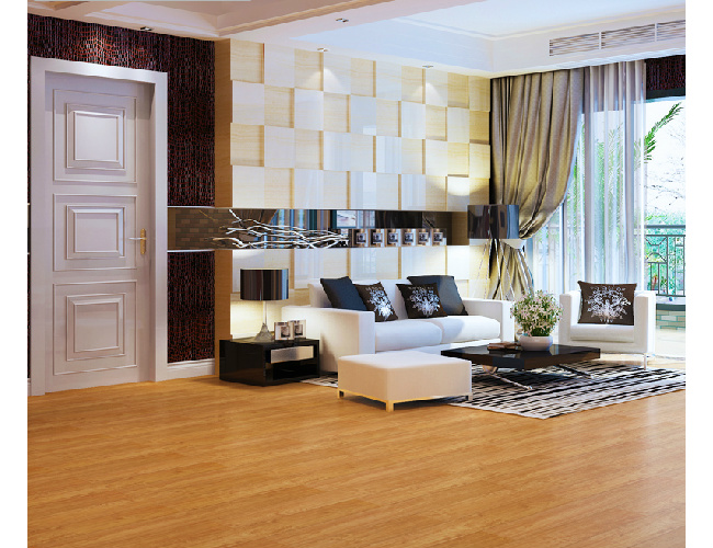 Walnut 8.3mm HDF Crystal Wood Wooden Laminated Flooring