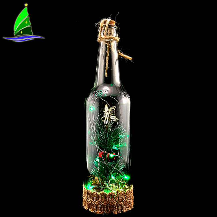 Glass Bottles With LED Lights