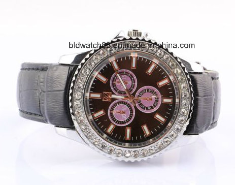 Elegant Girls Crystal Watch Stainless Steel Back