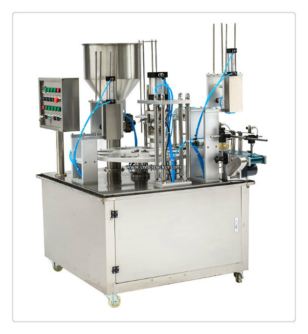 Rotary Type Automatic Cup Sealing Machine