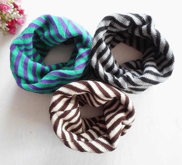 Winter Baby Warm Striped Scarf