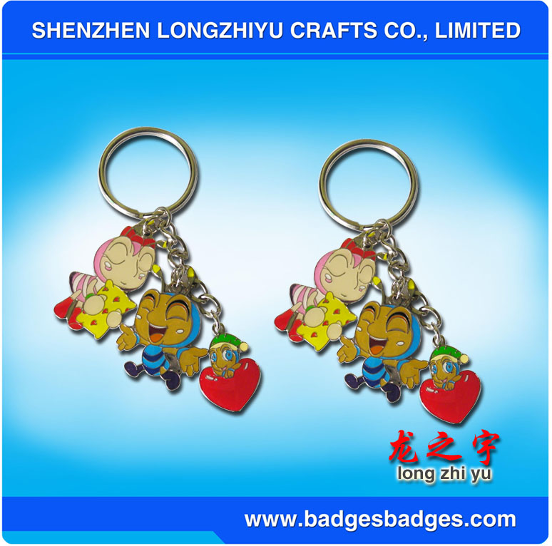 Customized Charming Keychain Set with Nice Printing Paper Box