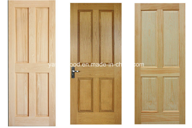 Raised Panel Nature Wooden Door