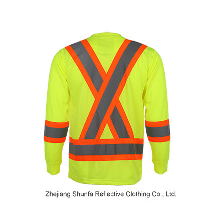 Manufacture Midium Long Reflective Safety T-Shirt