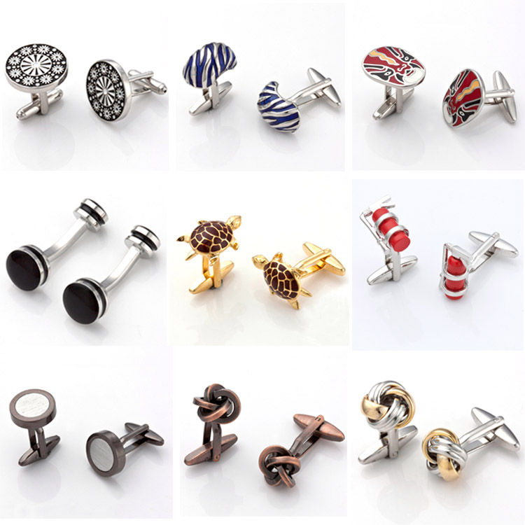 2015 Fashion Copper Crystal Cufflink with Low MOQ (BC-0017)