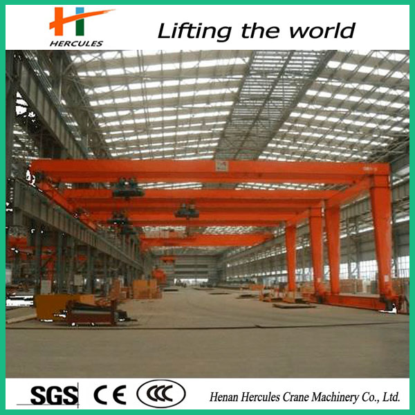 Double Girder Semi Gantry Crane for Workstation Use