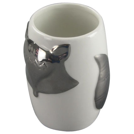 Electroplating Fox Design Ceramic Cup