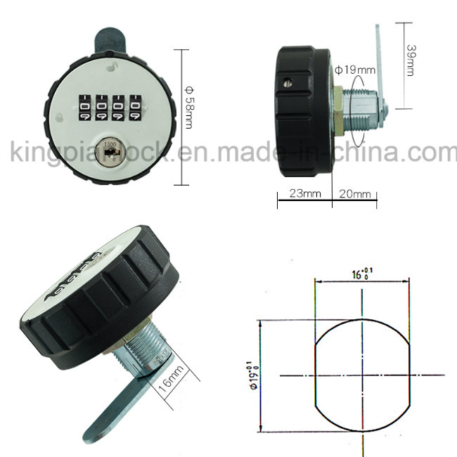 Digital Resettable Code Combination Lock for Cabinet with Master Key