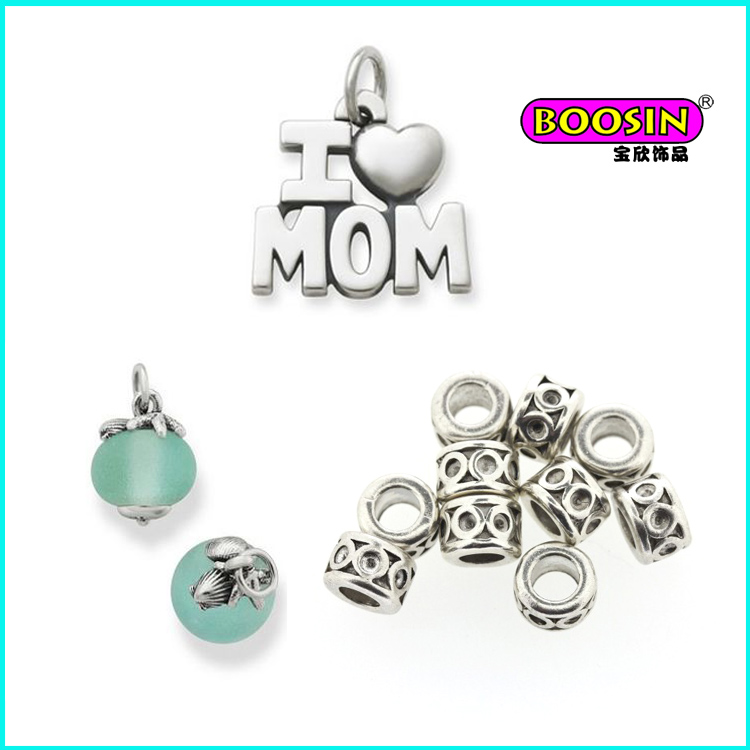 Custom Made Alloy Wholesale Cheap Love Mom Silver Necklace Pendant