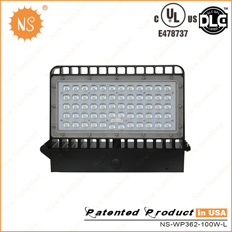 UL Dlc Listed IP65 Outdoor 9000lm 80W LED Wall Lamps