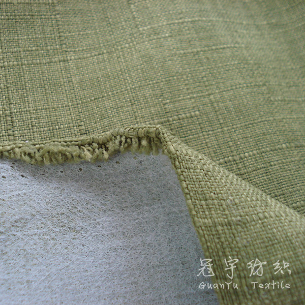 Fr Imitation Linen 100% Polyester Fabric for Sofa