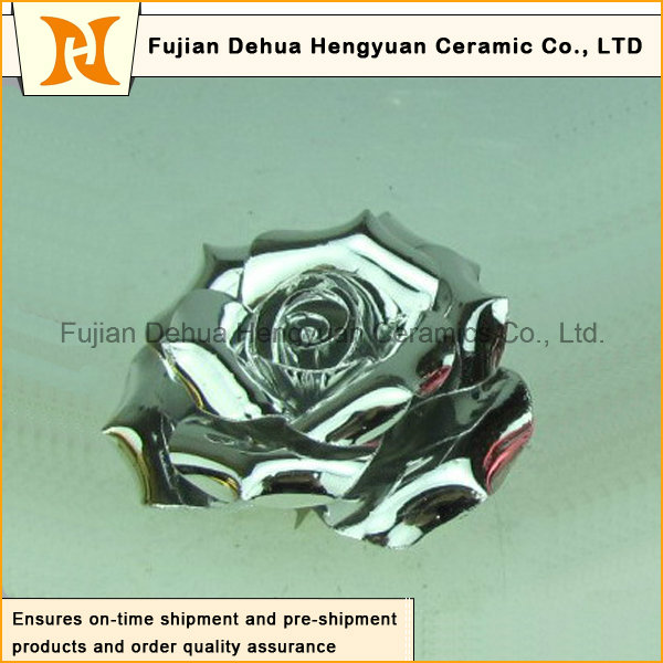 Multiple Colors Electroplate Ceramic Flower (home decoration)