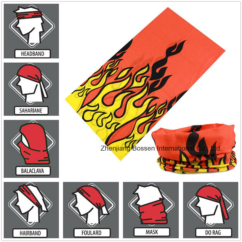 OEM Produce Custom Design Logo Printed Microfiber Promotional Magic Multifunctional Bandana Buff