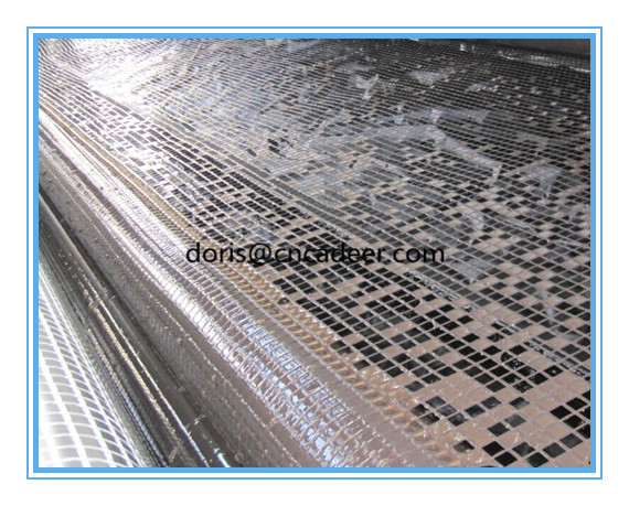 Self-Adhesive Fiberglass Geogrid 100-100kn