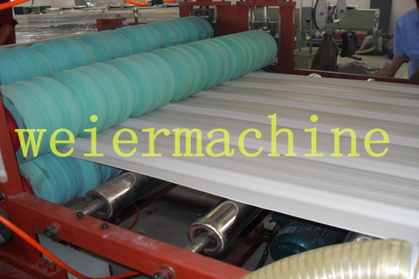 PVC Corrugated Roof Sheet Extrusion Machine (SJSZ-80/156)