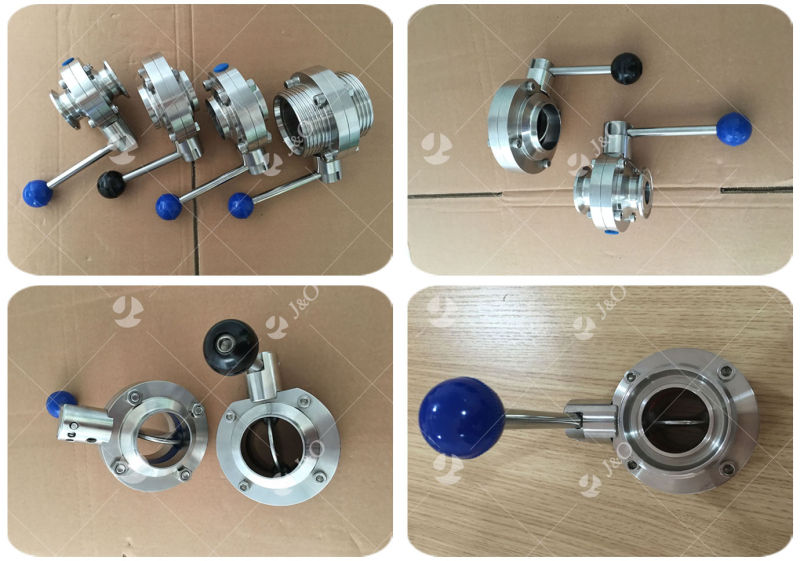 Sanitary Clamp Butterfly Valve with Stainless Steel Pull Hand