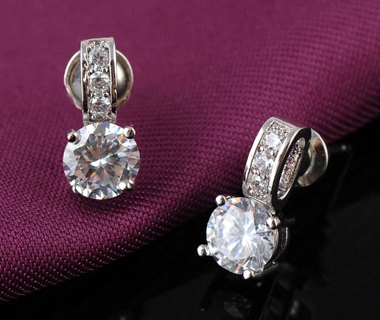 Wedding Bridal Pendant& Earrring Jewelry Sets (CST0002-B)