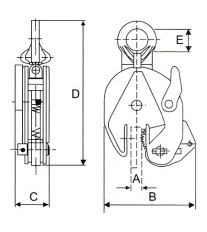 5t Universal Vertical Lifting Clamp, Plate Clamp