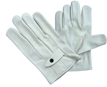 Cow Grain Leather Fully Fleecy Lined Driver Work Glove