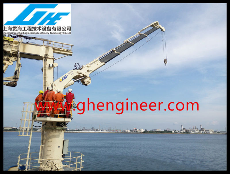 2.5t@22m Hydraulic Knuckle Boom Marine Deck Crane