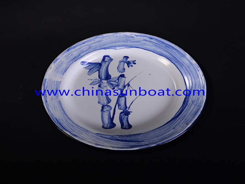 Enamel Daily Use Dinnerware Plate