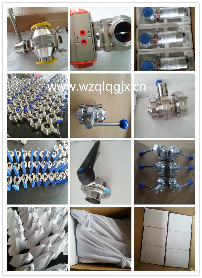 Food Grade Sanitary Stainless Steel Butterfly Valve