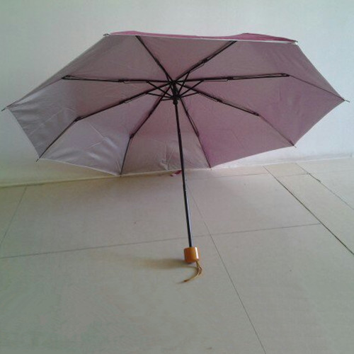 Three Fold Sliver Coated UV Protection Umbrella (YS-3F044A)