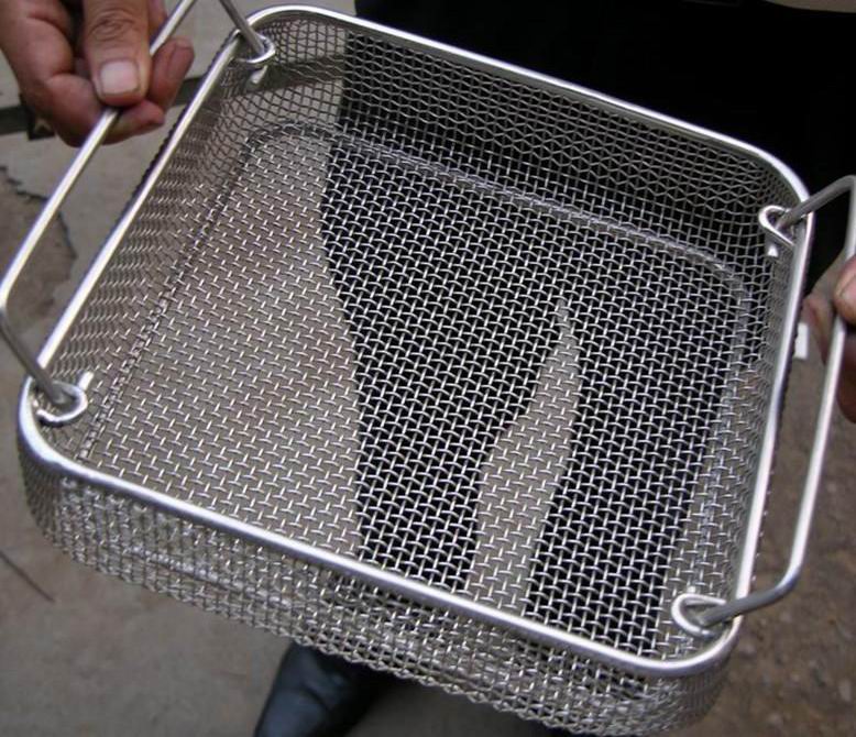 Medical 304 316 Stainless Steel Disinfecting Basket