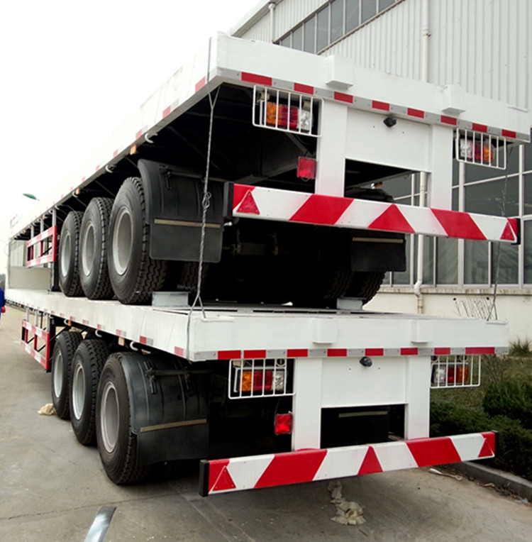 CIMC 40FT Flat Bed 3 Axles Container Semitrailer