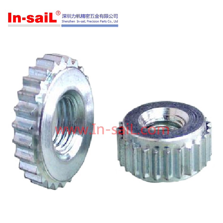 Knurled Threaded Insert Aluminum Nuts