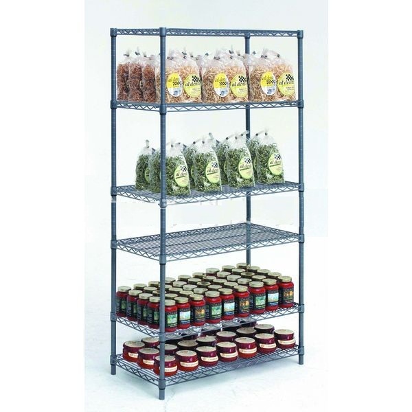 NSF Approval Gondola Store Metal Storage Rack with 6 Shelves