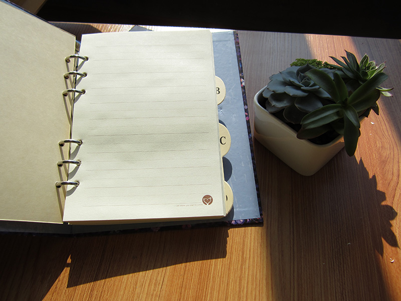 Custom Chinese Hardcover Loose Leaf Notebook (XLH32120-X02)